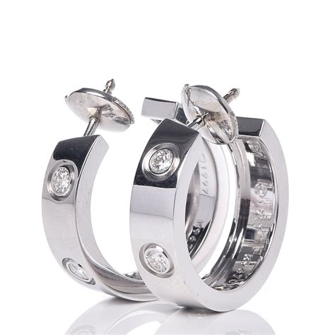 Cartier men's diamond earrings